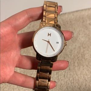 MVMT Rose Gold Watch No Box Needs Battery